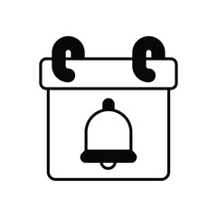Event Reminder icon isolated on a white background. Vector illustration.