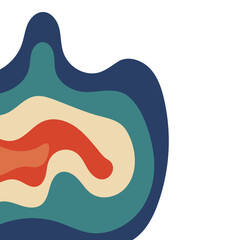 Corner Border Topography Pattern