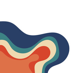 Corner Border Topography Pattern