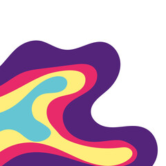 Corner Border Topography Pattern