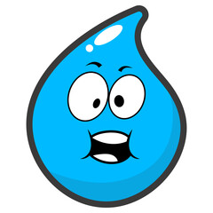 Cute Water Character Illustration