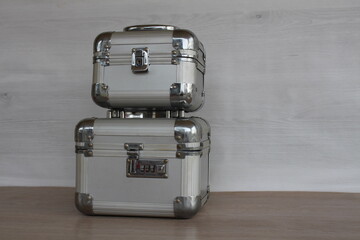 suitcase on a white background