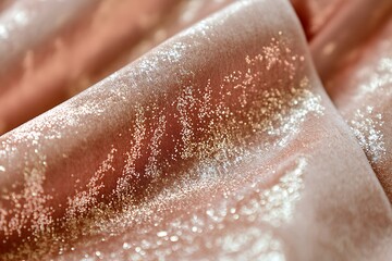 Fototapeta premium Rose Gold Shimmer on a Luxurious Velvet Texture