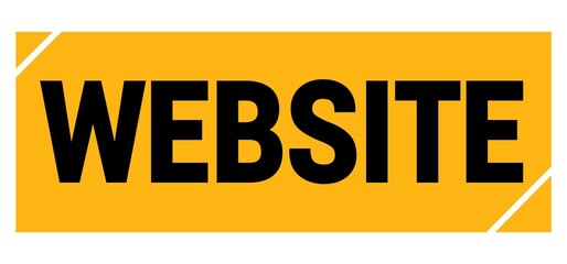 WEBSITE text on yellow-black grungy stamp sign.