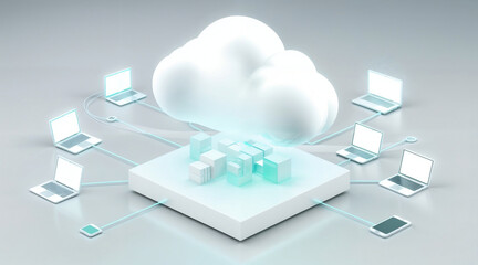 Cloud Server Concept with Virtual Data Transfer, Smart Infrastructure Platform for Storage and Access Control