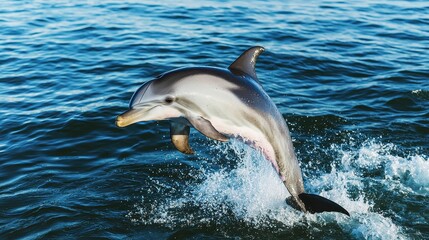 Dolphin leaping out of water