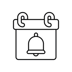Event Reminder icon isolated on a white background. Vector illustration.