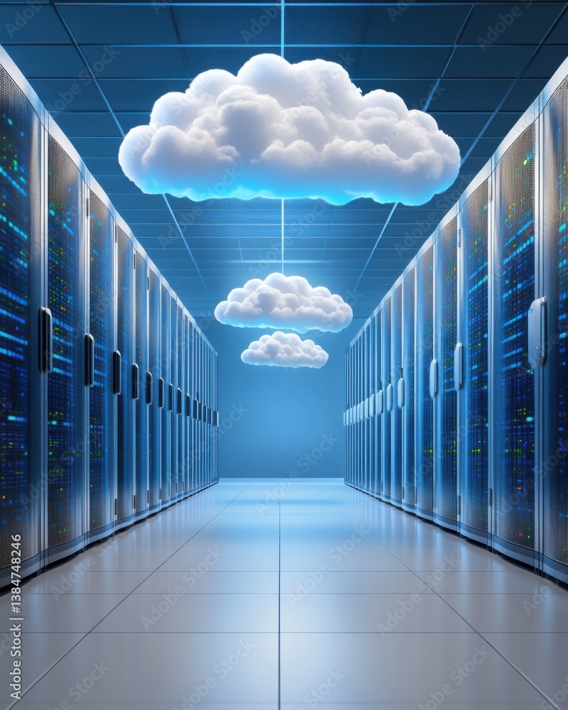 Poster cloud computing cloud computing data center server room