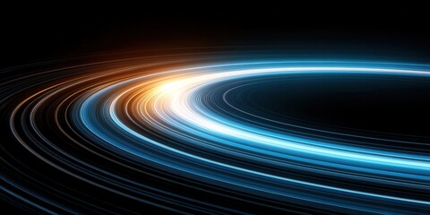 Abstract light - wave pattern