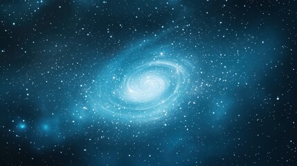 Fototapeta premium Spiral galaxy in space