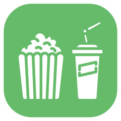 Movie Snacks Combo Vector Icon