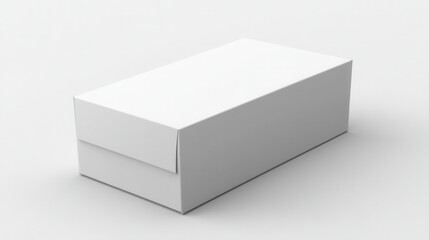 Fototapeta premium Blank white cardboard box (52)