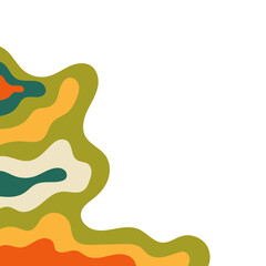 Corner Border Topography Pattern