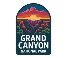 grand canyon arizona vector illustration