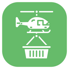 Rescue Helicopter Basket Icon