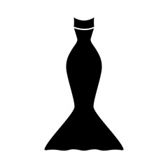 Dress icon vector. frock illustration sign. Fashion symbol or logo.