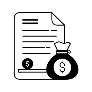 recommend clip art: loan document icon, loan document silhouette vector illustration-simple silhouette illustration of loan document, perfect for loan document logos and icons