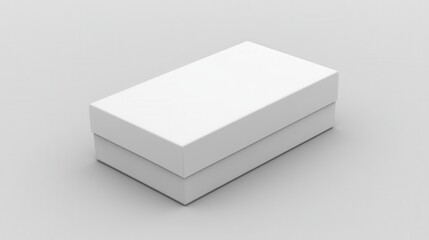 Empty white rectangular box