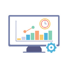 Modern Infographic Dashboard with Bar and Pie Charts

