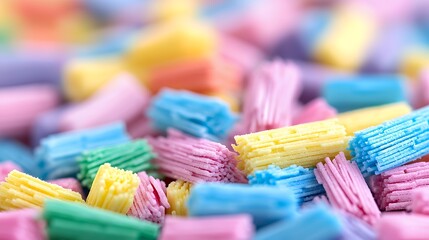Rainbow of chewing gum delights a colorful confection collection that invites a playful sweet escape into a pastel colored sugar dream taste the rainbow