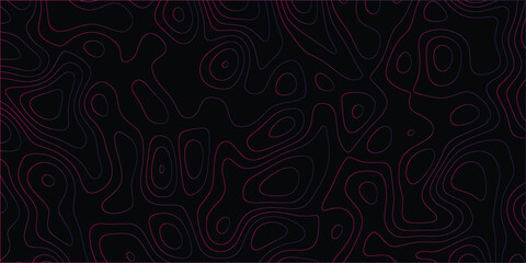 Continuous line texture with abstract elevation contours for design projects

