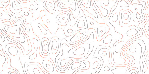 Obraz premium Artistic abstract terrain pattern with seamless topographic line designs