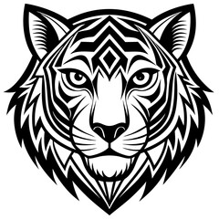 Tiger head vector