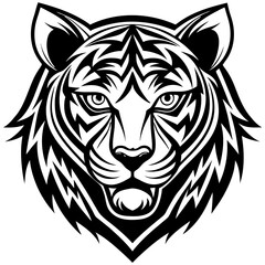 Fototapeta premium Tiger head vector