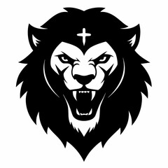 lion head vector illustration