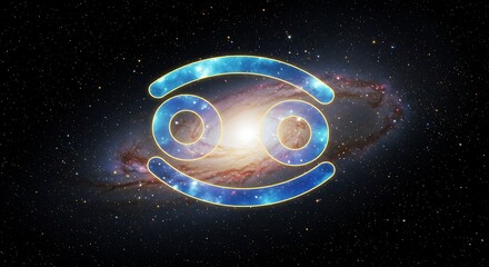 Cosmic Cancer: Celestial Glow AI Generated