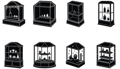 Dining Chair Vector Shilhouette Bundle Set Collection