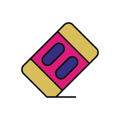 Rubber  icon isolated on a white background. Vector illustration.