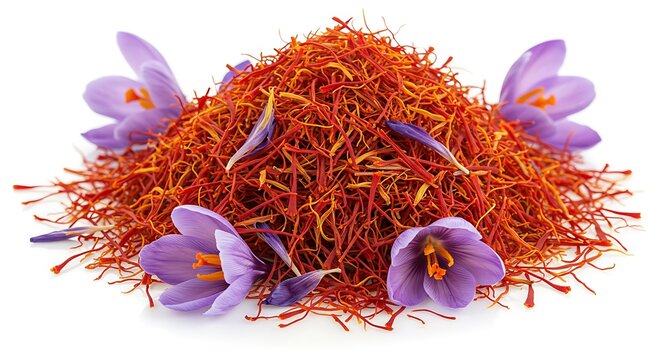 Crimson Threads & Violet Bloom AI Generated