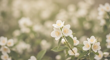 Obraz premium Golden Hour Jasmine AI Generated