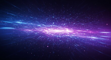Fototapeta premium Cosmic Velocity AI Generated