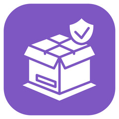 Parcel Insurance Vector Icon
