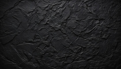 Photo of a rough wall with a thick, dark texture filling the frame. Black day, the texture is black, with subtle color variations that indicate a rough, cracked surface.