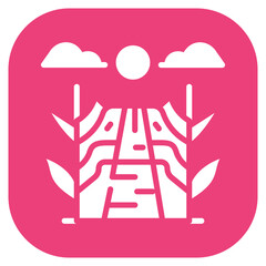 Corn Maze Vector Icon