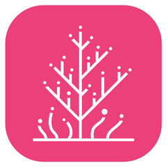 Coral Reef Seascape Vector Icon