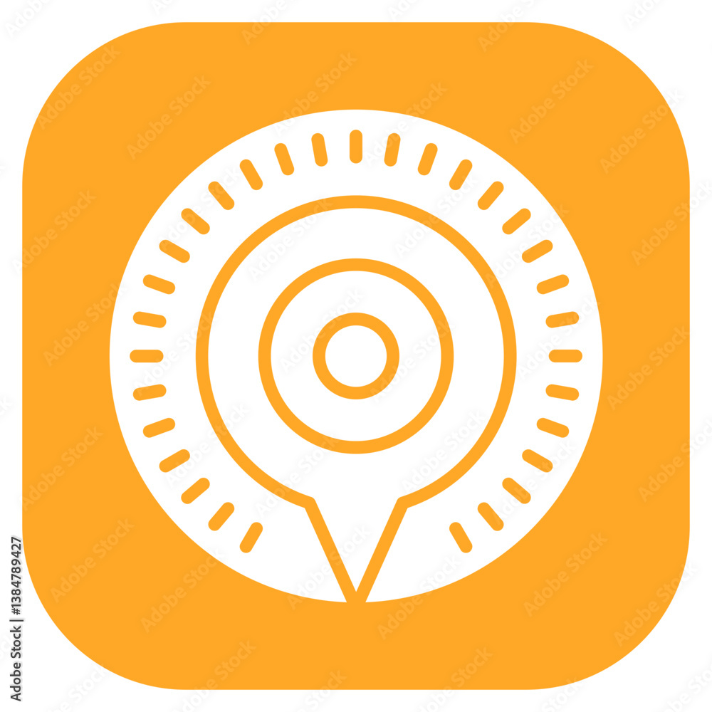 Poster ping indicator vector icon