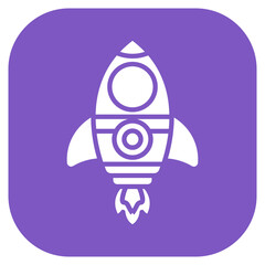 Rocket Ship Toy Vector Icon