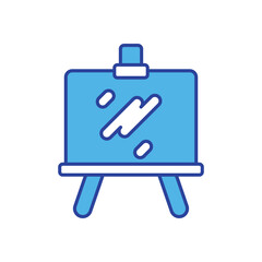 Easel icon isolated on a white background. Vector illustration.