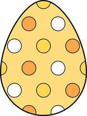 Colorful colored Easter egg for kids. 