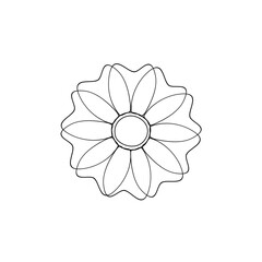flower line art