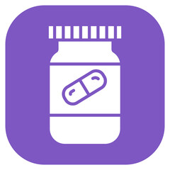 Pill Bottle Vector Icon