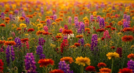 Fototapeta premium Golden Hour Bloom AI Generated