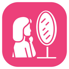 Self Reflection Vector Icon