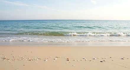 Seashell Whispers, Dawn's Embrace AI Generated