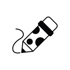 Pencil icon isolated on a white background. Vector illustration.