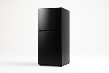 Modern Black Refrigerator: Contemporary Kitchen Appliance for Cold Food Storage
